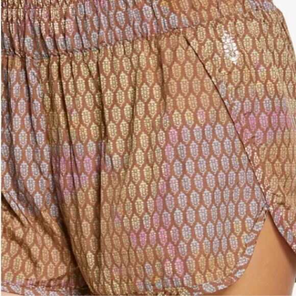 NWOT Free People Way Home Shorts Printed High Rise M Water Resistant Built Brief - Picture 5 of 13